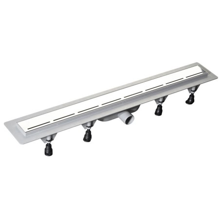 ROUTE égouttoir avec grille en acier inoxydable, L-820mm, DN40