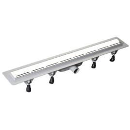 ROUTE égouttoir avec grille en acier inoxydable, L-920mm, DN40