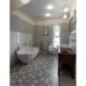 NIGRA Cast Marble Freestanding Bath 158x80x45cm, Blanc