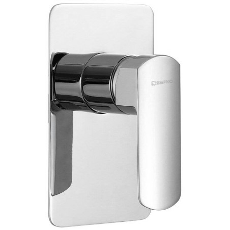 MIXONA Robinet de mélangeur de douche en béton, 1 voie, chrome