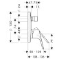 Hansgrohe Focus - Mitigeur de baignoire encastré, chrome 31946000