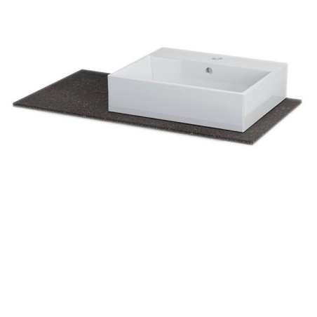 WAVE Rockstone Countertop 90x48cm pour PURITY 50cm Washbasin, droite