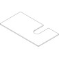 WAVE Rockstone Countertop 90x48cm pour PURITY 50cm Washbasin, droite WAVE Rockstone Countertop 90x48cm pour PURITY 50cm Washbasin, droite