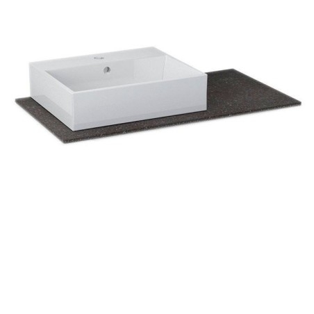 WAVE Rockstone Countertop 90x48cm pour PURITY 50cm Washbasin, gauche