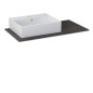 WAVE Rockstone Countertop 90x48cm pour PURITY 50cm Washbasin, gauche WAVE Rockstone Countertop 90x48cm pour PURITY 50cm Washbasin, gauche