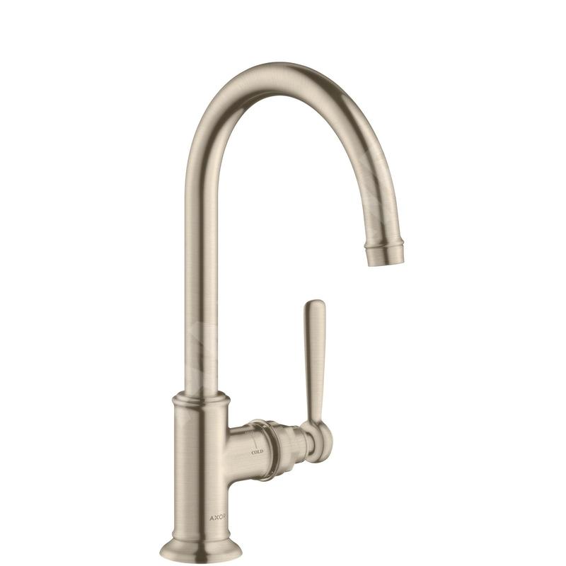 Axor Montreux - Mitigeur de lavabo 210 à levier sans tirette, nickel brossé 16518820