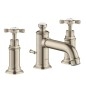 Axor Montreux - Mitigeur de lavabo 30 avec garniture de vidange et tirette, installation à 3 trous, nickel brossé 16536820