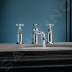 Axor Montreux - Mitigeur de lavabo 30 avec garniture de vidange et tirette, installation à 3 trous, chrome 16536000