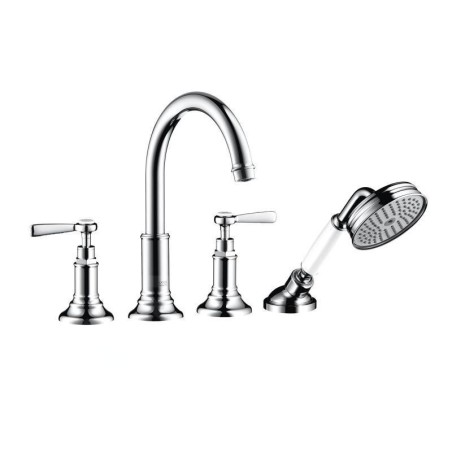 Axor Montreux - Mitigeur de baignoire à 4 trous pour bord de baignoire, chrome 16550000