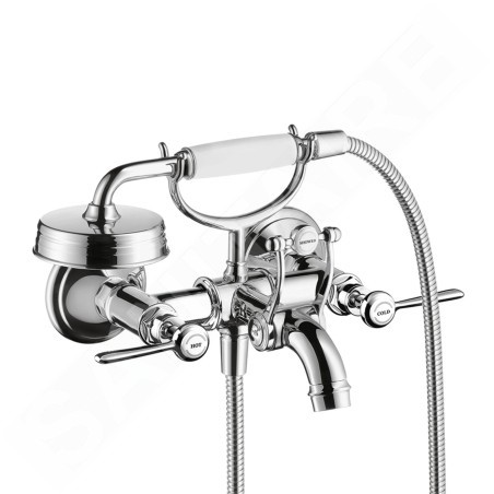Axor Montreux - Mitigeur de baignoire avec 2 leviers, chrome 16551000