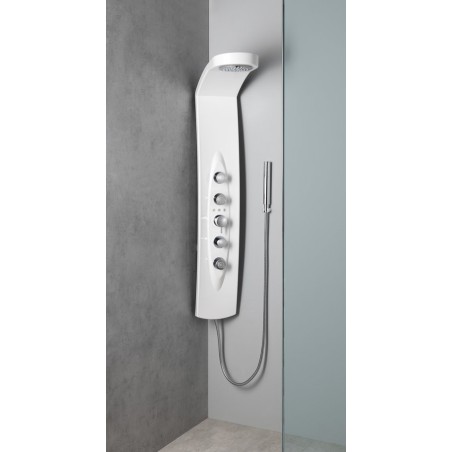 MOLA Thermostatic Corner Shower Panel 210x1300mm