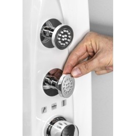MOLA Thermostatic Corner Shower Panel 210x1300mm