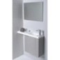 LATUS VI Vanity Unit 50x50x22cm, chêne droit/argent LATUS VI Vanity Unit 50x50x22cm, chêne droit/argent