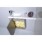 LATUS VI Vanity Unité 50x50x22cm, chêne gauche/argent LATUS VI Vanity Unité 50x50x22cm, chêne gauche/argent