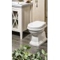 RETRO Siège toilette Soft Close, polyester, blanc/bronze