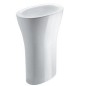 AQUATECH Freestanding Ceramic Washbasin 60x85x40cm, blanc