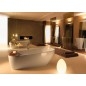 AQUATECH Freestanding Ceramic Washbasin 60x85x40cm, blanc