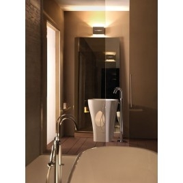 AQUATECH Freestanding Ceramic Washbasin 60x85x40cm, blanc