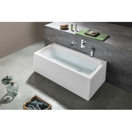 LILY Bain rectangulaire 140x70x39cm, Blanc