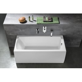 Bain rectangulaire LILY 150x70x39cm, Blanc