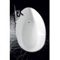 ELIPSIE - Bain de marbre cultivé 1700x770x620mm, blanc brillant