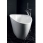 ELIPSIE - Bain de marbre cultivé 1700x770x620mm, blanc brillant