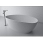 ELIPSIE - Bain de marbre cultivé 1700x770x620mm, blanc brillant