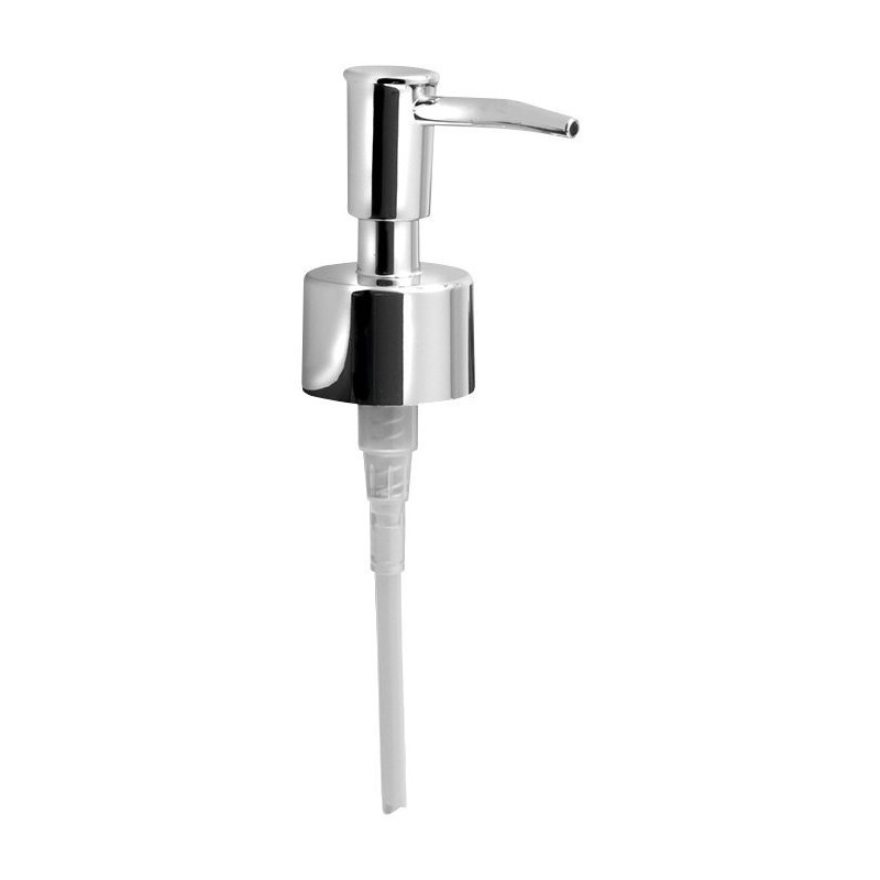Pompe de rechange pour distributeur de savon, plastique, chrome