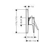 Axor Citterio E - Mitigeur de douche encastré, chrome 36655000