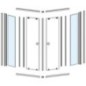 HLF808 verre à une pièce fixe