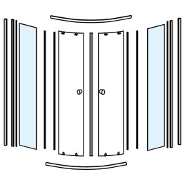 Verre HLS800 sur une partie fixe
