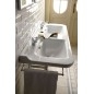 WALDORF Double lavabo en céramique 150x55cm, blanc