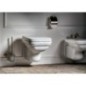 WALDORF Soft Close Toilet Seat, blanc/chrome