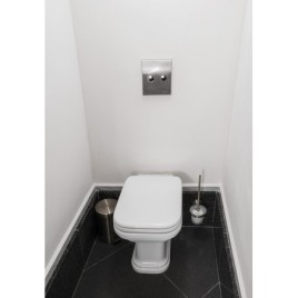 WALDORF Soft Close Toilet Seat, blanc/chrome