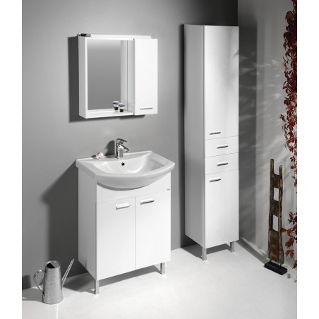 ZOJA Vanity Unité 61,5x74x32,5cm, blanc, porte 2x