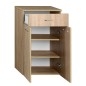 ZOJA/KERAMIA FRESH Unité de stockage inférieure 50x78x29cm, placage de chêne ZOJA/KERAMIA FRESH Unité de stockage inférieure 50x78x29cm, placage de chêne