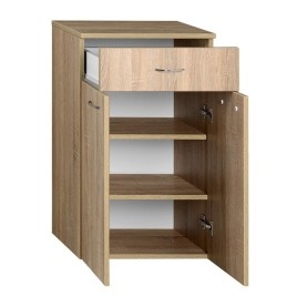 ZOJA/KERAMIA FRESH Unité de stockage inférieure 50x78x29cm, placage de chêne