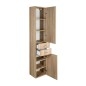 ZOJA/KERAMIA FRESH Unité de rangement 35x184x29cm, placage de chêne