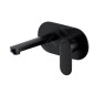Cersanit Crea - Mitigeur encastré de lavabo avec corps d'encastrement, noir mat S951-333