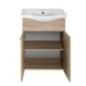 KERAMIA FRESH Vanity Unité 51,1x74x34cm, placage de chêne KERAMIA FRESH Vanity Unité 51,1x74x34cm, placage de chêne