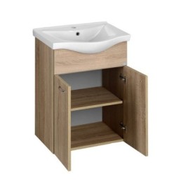 KERAMIA FRESH Vanity Unité 51,1x74x34cm, placage de chêne