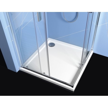 EASY Vitrine carrée 900x900mm, verre clair