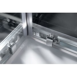 EASY Vitrine carrée 900x900mm, verre clair