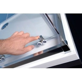 EASY Vitrine carrée 900x900mm, verre clair
