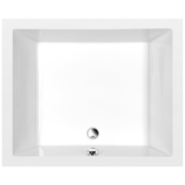 DEEP Rectangle Shower Tray avec Support. Cadre 110x90x26cm, Blanc