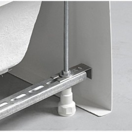 DEEP Rectangle Shower Tray avec Support. Cadre 110x90x26cm, Blanc