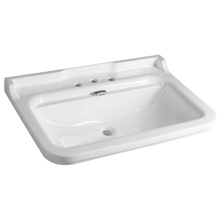 WALDORF 3 Hole Ceramic Washbasin 80x55cm, blanc