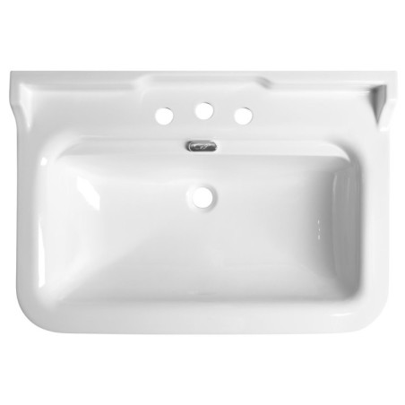 WALDORF 3 Hole Ceramic Washbasin 80x55cm, blanc