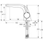 Ideal Standard Melange - Mitigeur de lavabo, chrome A4287AA