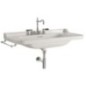 WALDORF 3 Hole Ceramic Washbasin 80x55cm, blanc